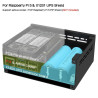 SUPTRONICS X1201 UPS Shield 5.1V 5A 2-Cell 18650 Batt Holder with Metal Case for Raspberry Pi 5